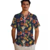 Cincinnati Bengals Hawaiian Shirt � Hibiscus And Fruit Navy Blue, Casual Button Down For Men & Women