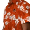 Cincinnati Bengals Hawaiian Shirt � Hibiscus Clusters Orange, Casual Button Down For Men & Women