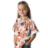 Cincinnati Bengals Hawaiian Shirt � Hibiscus Palm Leaves Orange White, Casual Button Down For Men & Women