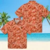 Cincinnati Bengals Hawaiian Shirt � Leafy Pattern Orange, Casual Button Down For Men & Women