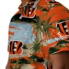 Cincinnati Bengals Hawaiian Shirt � Palm Horizon Orange, Casual Button Down For Men & Women