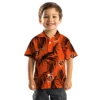 Cincinnati Bengals Hawaiian Shirt � Palm Leaf Orange, Casual Button Down For Men & Women