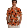 Cincinnati Bengals Hawaiian Shirt � Palm Tree Flower Orange, Casual Button Down For Men & Women