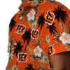 Cincinnati Bengals Hawaiian Shirt � Palm Tree Flower Orange, Casual Button Down For Men & Women