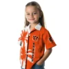 Cincinnati Bengals Hawaiian Shirt � Palm Trees Orange White, Casual Button Down For Men & Women