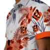 Cincinnati Bengals Hawaiian Shirt � Patriotic Hibiscus Design Orange White, Casual Button Down For Men & Women