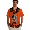Cincinnati Bengals Hawaiian Shirt � Surfing Mickey Orange, Casual Button Down For Men & Women