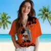 Cincinnati Bengals Hawaiian Shirt � Surfing Mickey Orange, Casual Button Down For Men & Women