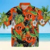 Cincinnati Bengals Hawaiian Shirt � Toucan Hibiscus Pineapple Orange Green, Casual Button Down For Men & Women
