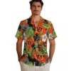 Cincinnati Bengals Hawaiian Shirt � Toucan Hibiscus Pineapple Orange Green, Casual Button Down For Men & Women