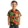 Cincinnati Bengals Hawaiian Shirt � Toucan Hibiscus Pineapple Orange Green, Casual Button Down For Men & Women