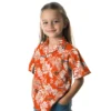 Cincinnati Bengals Hawaiian Shirt � Tropical Leaf Orange White, Casual Button Down For Men & Women