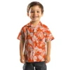 Cincinnati Bengals Hawaiian Shirt � Tropical Leaf Orange White, Casual Button Down For Men & Women