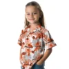 Cincinnati Bengals Hawaiian Shirt � Tropical Leaves Orange White, Casual Button Down For Men & Women
