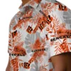 Cincinnati Bengals Hawaiian Shirt � Tropical Leaves Orange White, Casual Button Down For Men & Women
