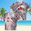 Cincinnati Reds Hawaiian Shirt - Palm Stripes Red Black White Aloha Shirt