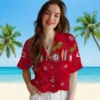 Cincinnati Reds Hawaiian Shirt - Surfboard Palm Red Aloha Shirt