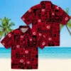 Cincinnati Reds Hawaiian Shirt - Tropical Patchwork Red Black Aloha Shirt