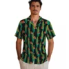 Cleveland Browns Hawaiian Shirt � Corn Motifs Black Green, Casual Button Down For Men & Women