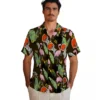Cleveland Browns Hawaiian Shirt � Flamingo Leaves Brown, Casual Button Down For Men & Women