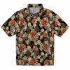 Cleveland Browns Hawaiian Shirt � Floral Pineapple Brown, Casual Button Down For Men & Women