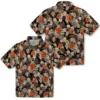 Cleveland Browns Hawaiian Shirt � Floral Pineapple Brown, Casual Button Down For Men & Women