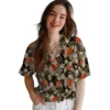 Cleveland Browns Hawaiian Shirt � Floral Pineapple Brown, Casual Button Down For Men & Women