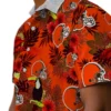 Cleveland Browns Hawaiian Shirt � Floral Toucan Brown Red, Casual Button Down For Men & Women
