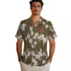 Cleveland Browns Hawaiian Shirt � Hibiscus Clusters Brown, Casual Button Down For Men & Women