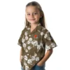 Cleveland Browns Hawaiian Shirt � Hibiscus Clusters Brown, Casual Button Down For Men & Women
