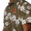 Cleveland Browns Hawaiian Shirt � Hibiscus Clusters Brown, Casual Button Down For Men & Women