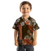 Cleveland Browns Hawaiian Shirt � Hibiscus Print Brown, Casual Button Down For Men & Women