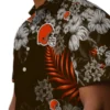 Cleveland Browns Hawaiian Shirt � Hibiscus Print Brown, Casual Button Down For Men & Women