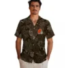 Cleveland Browns Hawaiian Shirt � Jungle Vibes Brown, Casual Button Down For Men & Women