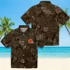 Cleveland Browns Hawaiian Shirt � Jungle Vibes Brown, Casual Button Down For Men & Women