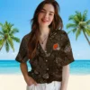 Cleveland Browns Hawaiian Shirt � Jungle Vibes Brown, Casual Button Down For Men & Women