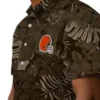 Cleveland Browns Hawaiian Shirt � Jungle Vibes Brown, Casual Button Down For Men & Women