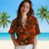 Cleveland Browns Hawaiian Shirt � Leafy Palms Brown, Casual Button Down For Men & Women