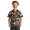 Cleveland Browns Hawaiian Shirt � Palm Pattern Brown Black, Casual Button Down For Men & Women