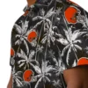Cleveland Browns Hawaiian Shirt � Palm Pattern Brown Black, Casual Button Down For Men & Women