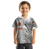 Cleveland Browns Hawaiian Shirt � Palm Stripes Brown Black White, Casual Button Down For Men & Women