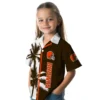 Cleveland Browns Hawaiian Shirt � Palm Trees Brown White, Casual Button Down For Men & Women