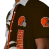 Cleveland Browns Hawaiian Shirt � Palm Trees Brown White, Casual Button Down For Men & Women
