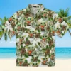 Cleveland Browns Hawaiian Shirt - Personalized Baseball Floral Tropical Yoda Green Aloha Shirt