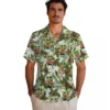 Cleveland Browns Hawaiian Shirt - Personalized Baseball Floral Tropical Yoda Green Aloha Shirt
