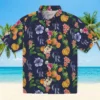 Colorado Rockies Hawaiian Shirt - Hibiscus And Fruit Navy Blue - Gift For Men, Women