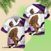 Bigfoot Drinks Crown Royal Whisky Hawaiian Shirt For Men - Funny Sasquatch Summer Beach Gift