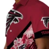 Atlanta Falcons Hawaiian Shirt � Custom Floral Chevron Red Casual Button Down For Men & Women