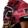 Atlanta Falcons Hawaiian Shirt � Custom Tropical Canoe Red Casual Button Down For Men & Women