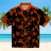Baltimore Orioles Hawaiian Shirt - Custom Botanical Print Black - Gift For Men, Women